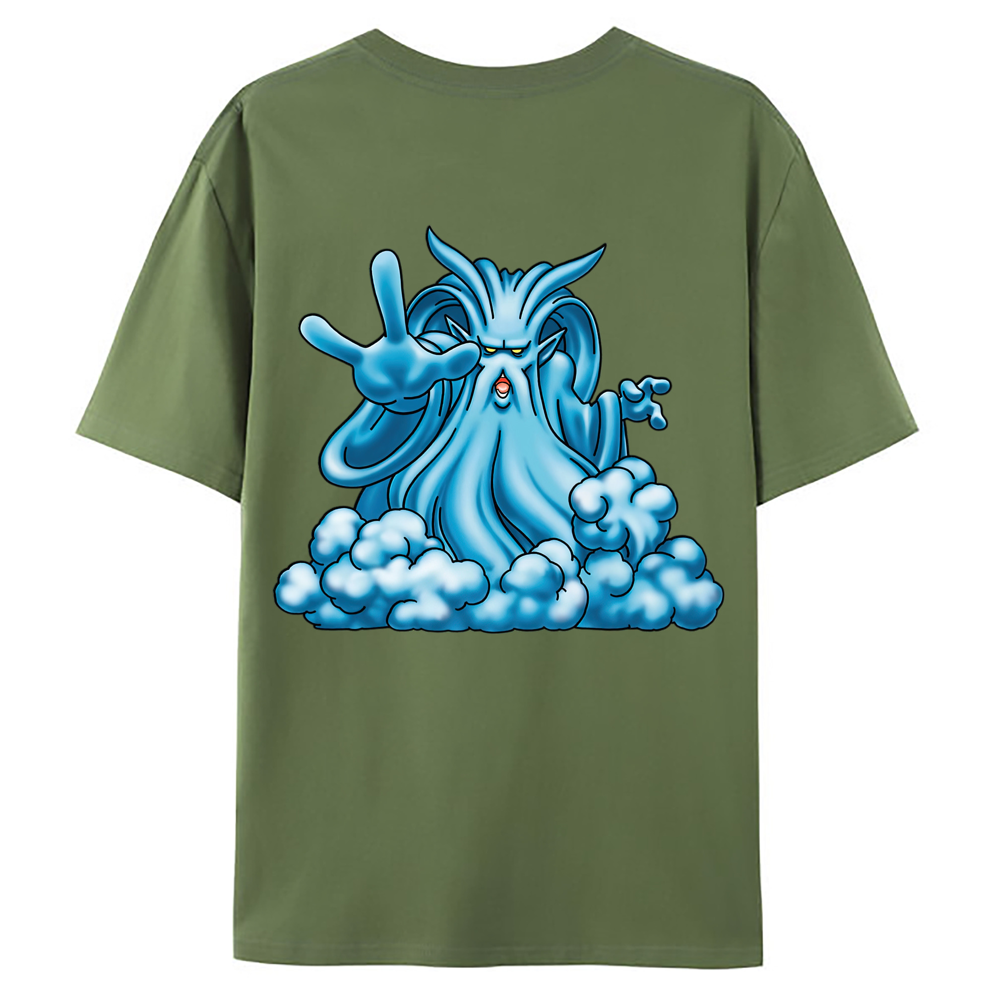 （画像用） ドラゴンクエスト Doragon Kuesuto Dragon Quest 綿100％ メンズ半袖Tシャツ（バックプリント） 通気性